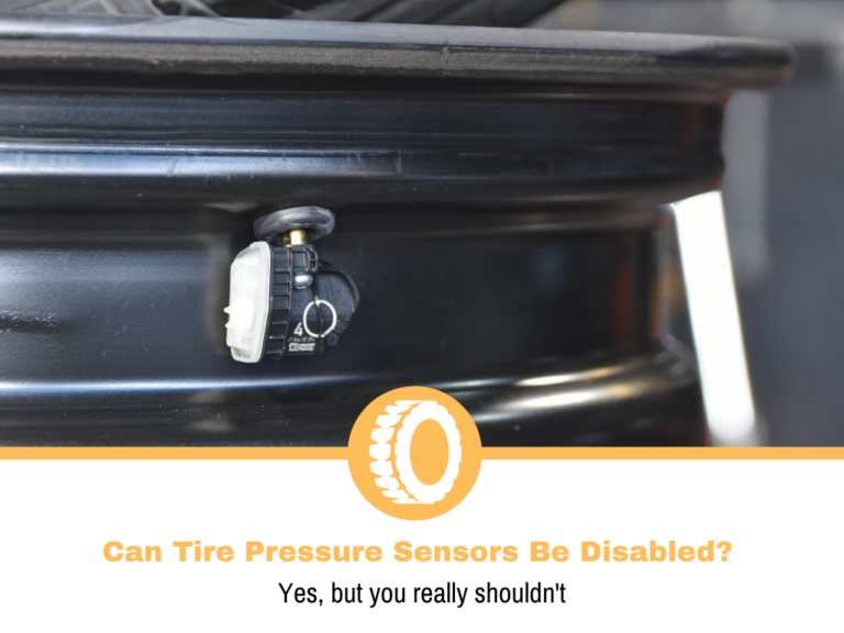 Can Tire Pressure Sensors Be Disabled?