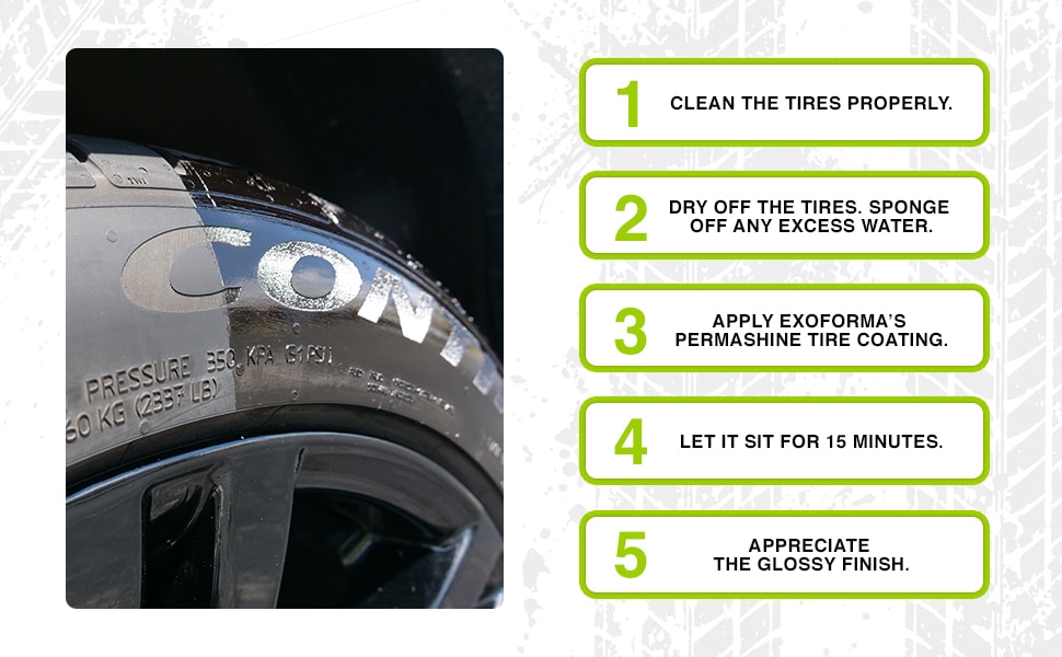 EXOFORMA PERMASHINE TIRE COATING INSTALLATION and LONG TERM TEST